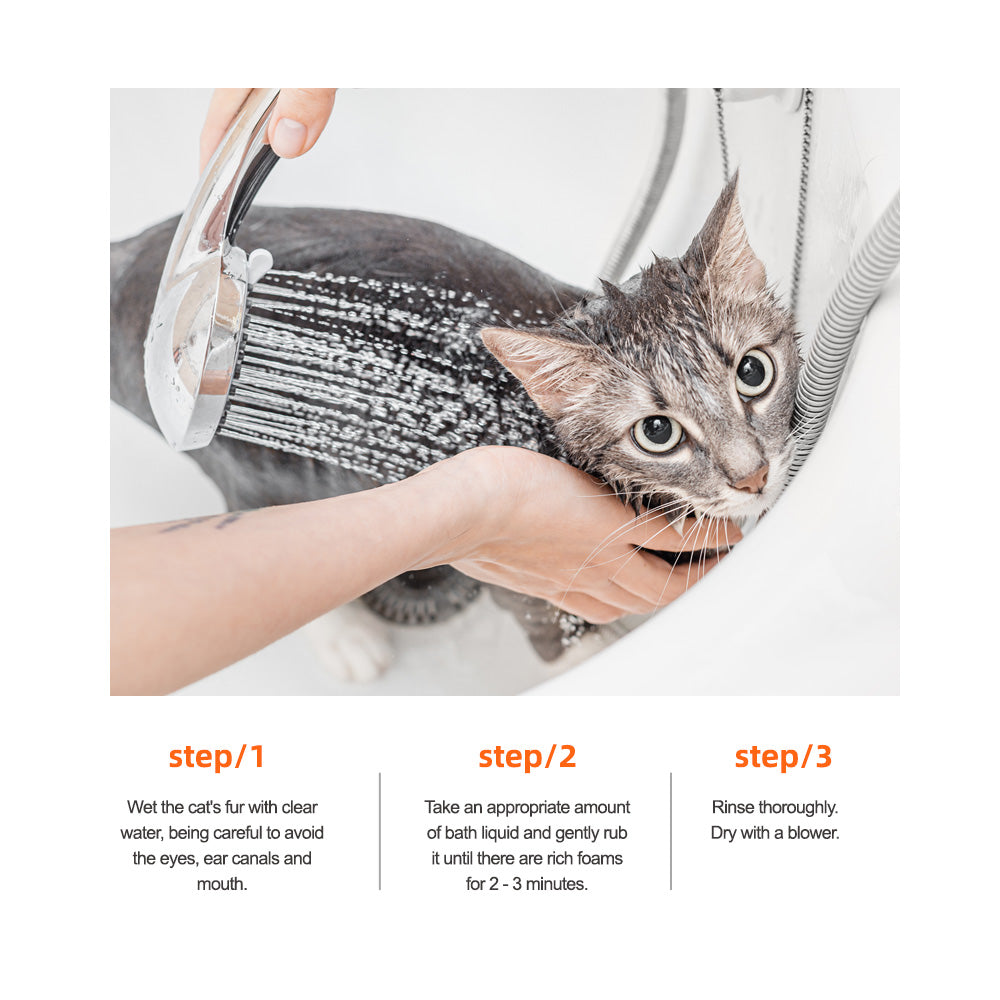 Doctoral-developed in plant-extracted  mild cleansing shower gel（for cats）