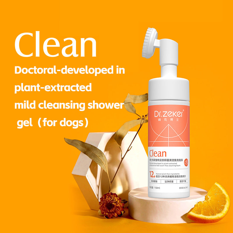 Doctoral-developed in plant-extracted mild cleansing shower gel (for dogs and cats )